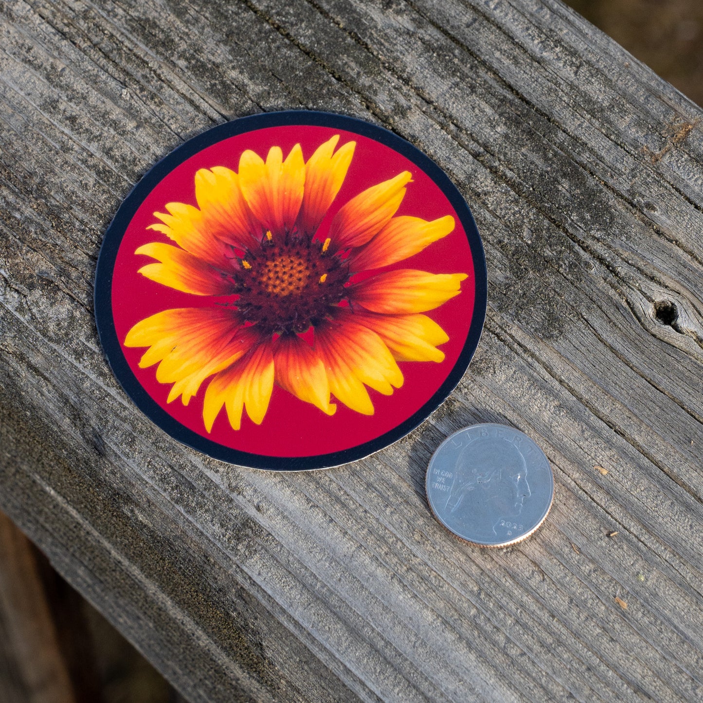 'Spitfire' Sunflower Sticker